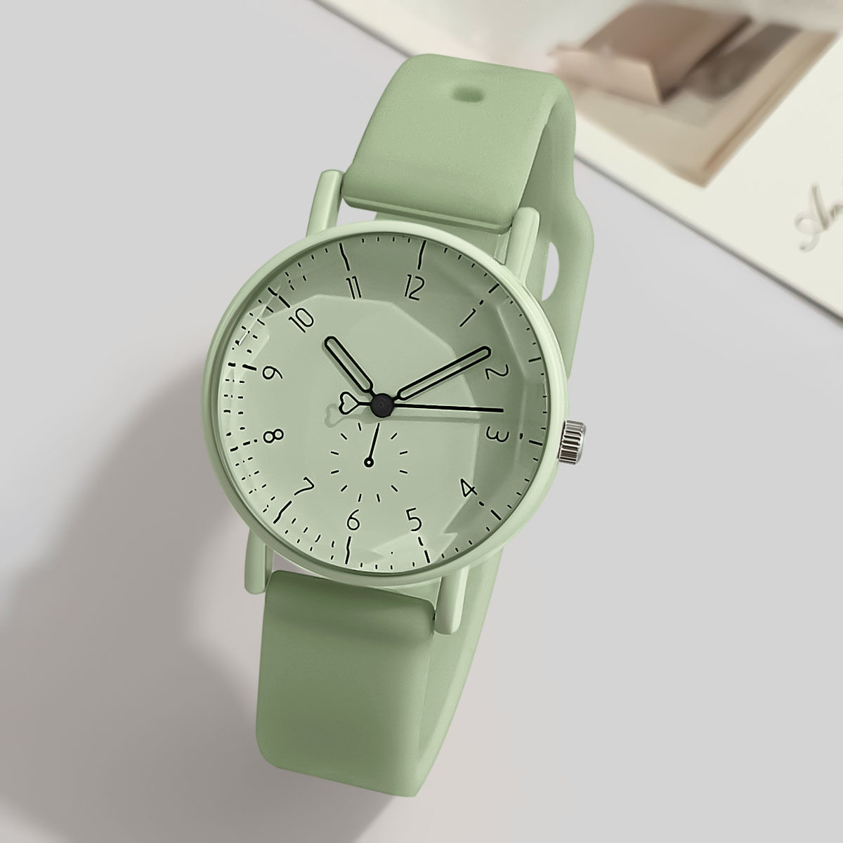 Silicone Band Women - 패션 아랍어 다이얼 여성 쿼츠 시계