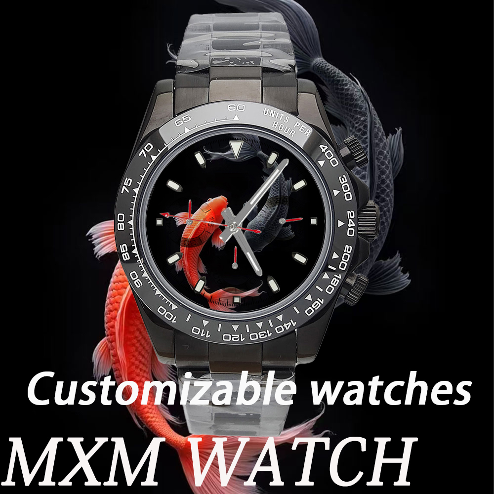 Stainless Bracelet Diver - 맞춤형 크리에이티브 VK63 시계 39.3mm 남성용