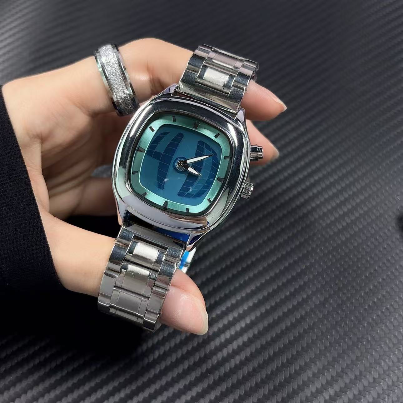 Tropic Strap Vintage - PAAZOMU 남성용 쿼츠 시계 패션 스퀘어