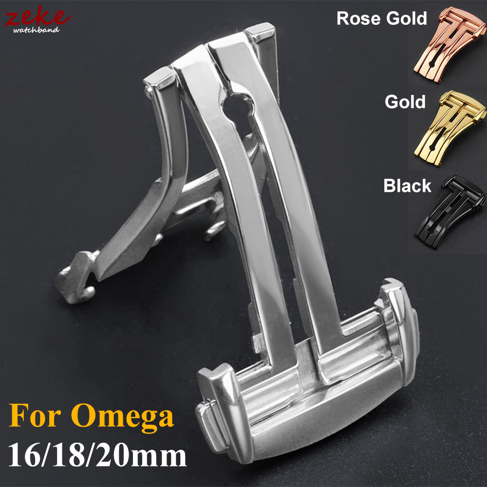 Butterfly Clasp Deployant - 오메가용 시마스터 스피드마스터 16mm 18mm 20mm