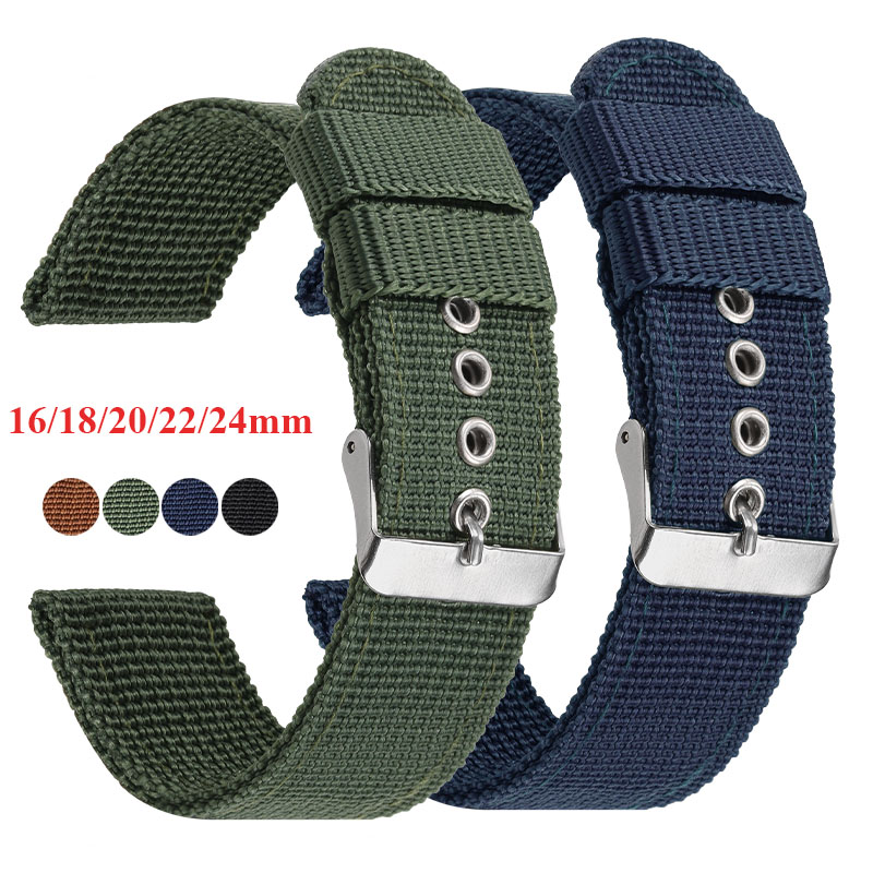 나일론 시계 스트랩 브라운 그린 블랙 밴드 군사 캐주얼 - Nato Strap Nylon 리뷰 및 가격