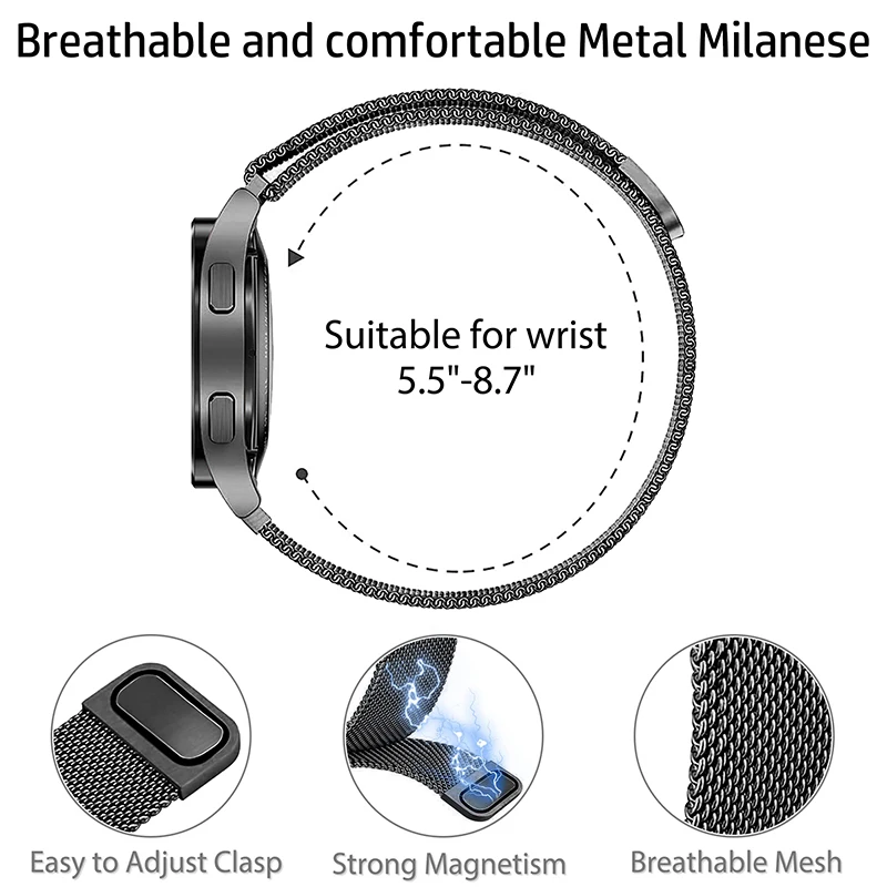레드미 워치 6 5 4 스마트워치 밴드 샤오미 미 밴드 - Milanese Loop Magnetic 리뷰 및 가격
