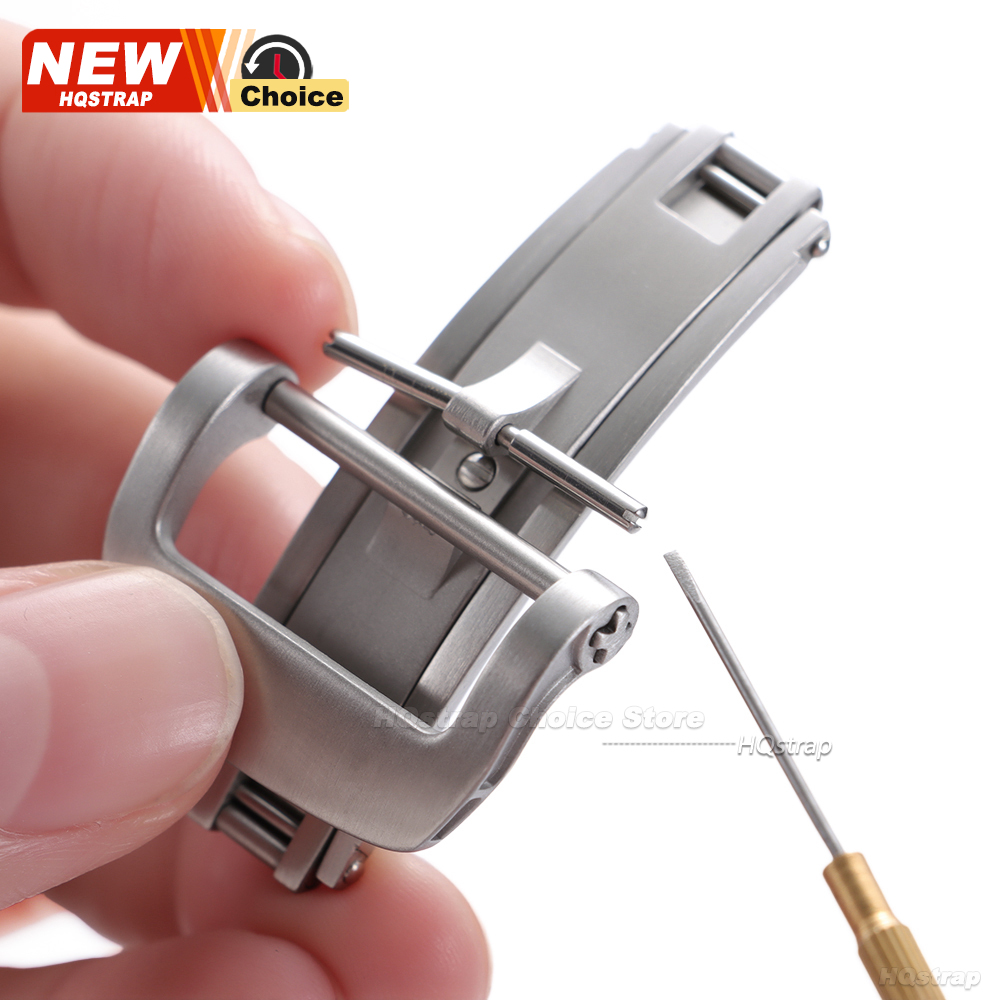 새로운 고품질 스테인리스 스틸 접이식 버튼 18mm 2 - Butterfly Clasp Deployant 리뷰 및 가격