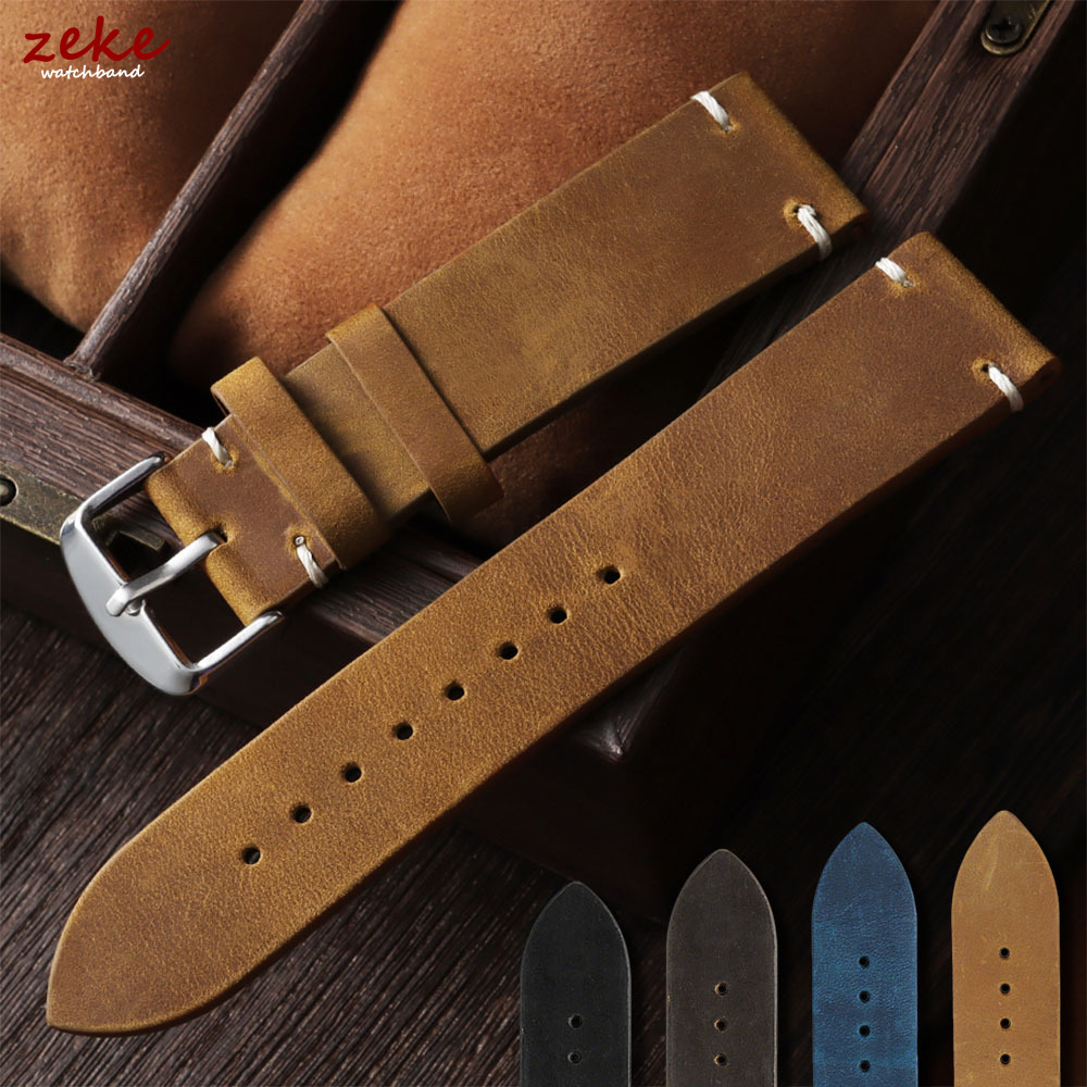 빈티지 소프트 오일 왁스 시계줄 18mm 19mm 20 - Suede Strap Watch 리뷰 및 가격