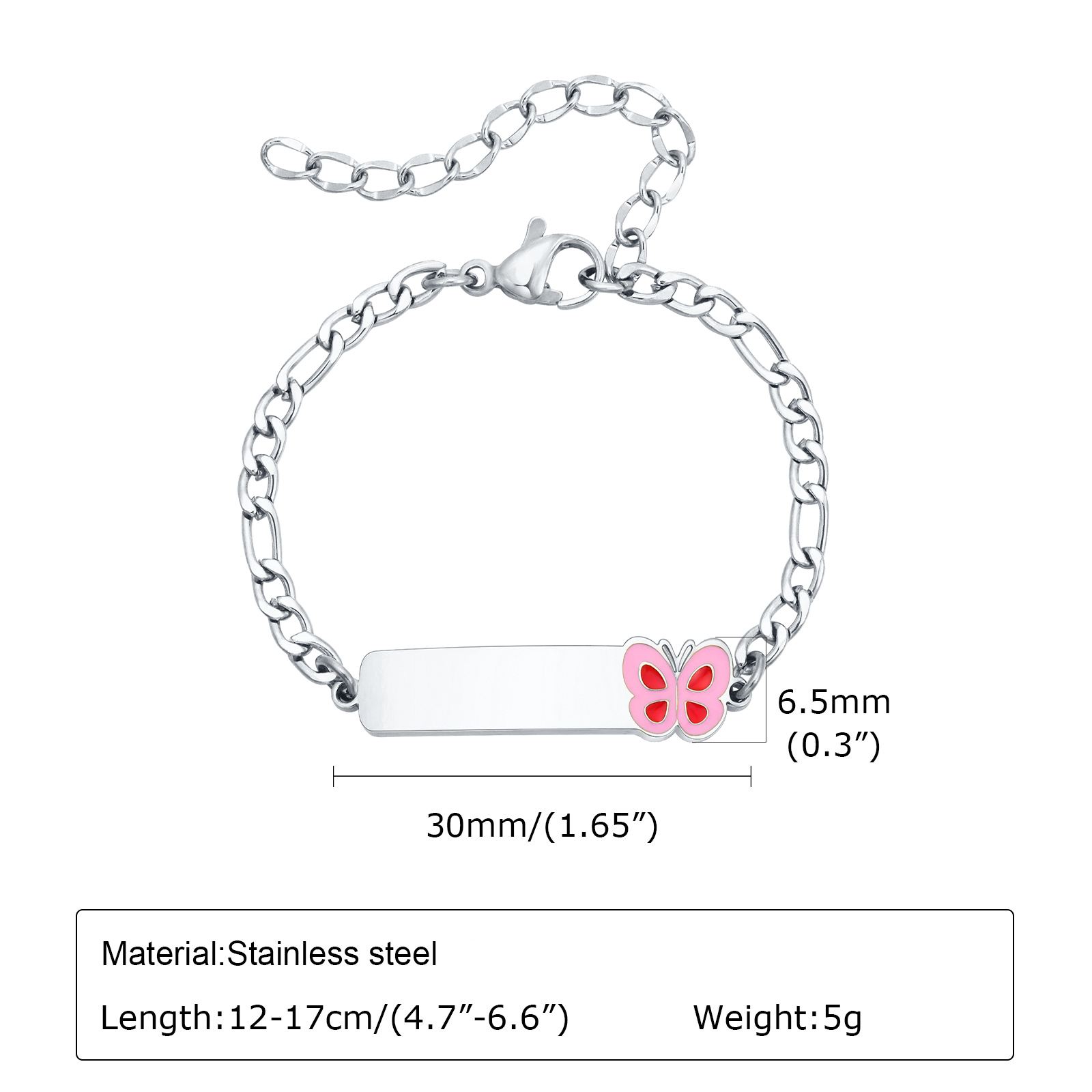 Vnox 여아용 맞춤형 세례 선물, 신생아 이름 날짜  - Butterfly Clasp Deployant 리뷰 및 가격