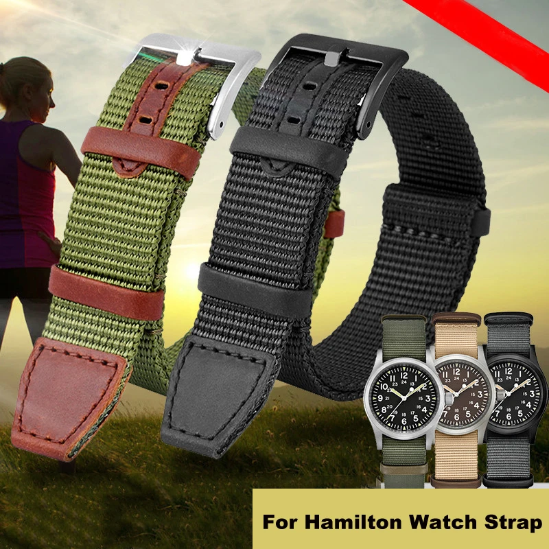 해밀턴 시계 스트랩에 대한 고품질 나일론 20mm 22 - Nato Strap Nylon 리뷰 및 가격