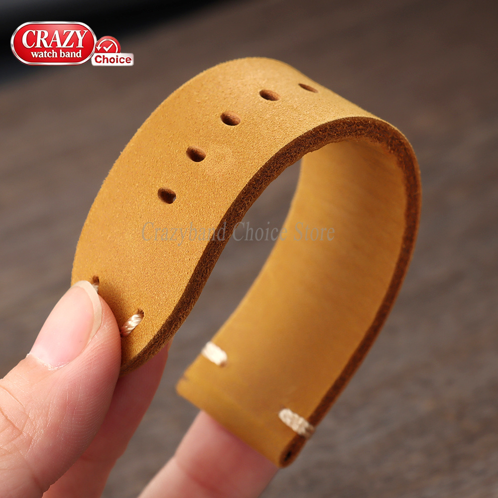 수제 소가죽 시계 밴드 20mm 22mm 24mm 26 - Suede Strap Watch 리뷰 및 가격