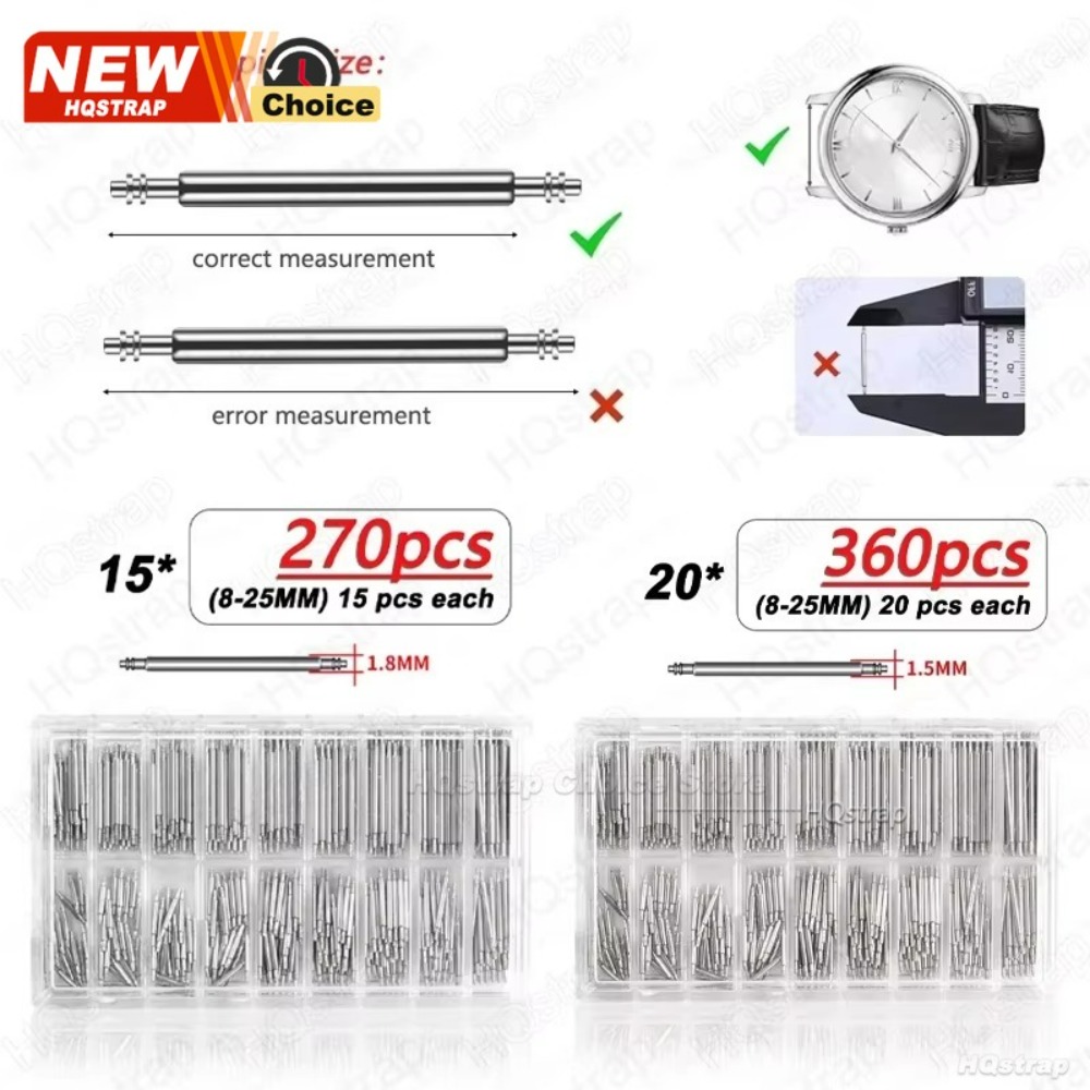 1/2세트 스테인리스 스틸 스프링 바 직경 1.5mm  - Spring Bar Tool Set 리뷰 및 가격