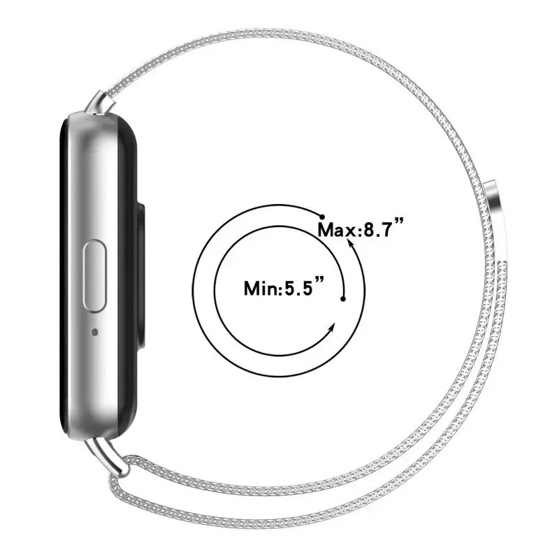 삼성 갤럭시 핏 3 스마트 워치 밴드용 스테인리스 스틸 - Milanese Loop Magnetic 리뷰 및 가격