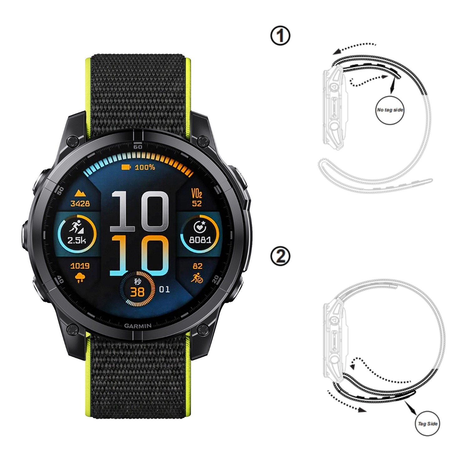 초경량 무금속 훅앤루프 시계줄, 22mm 26mm 퀵핏 - Sport Loop Velcro 리뷰 및 가격
