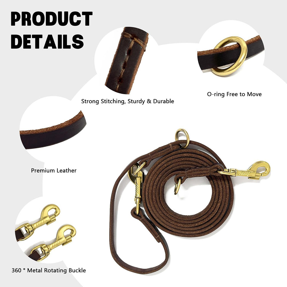 다기능 가죽 개줄 핸즈프리 러닝 리드 천연 가죽 이중  - Leather Strap Quick Release 리뷰 및 가격