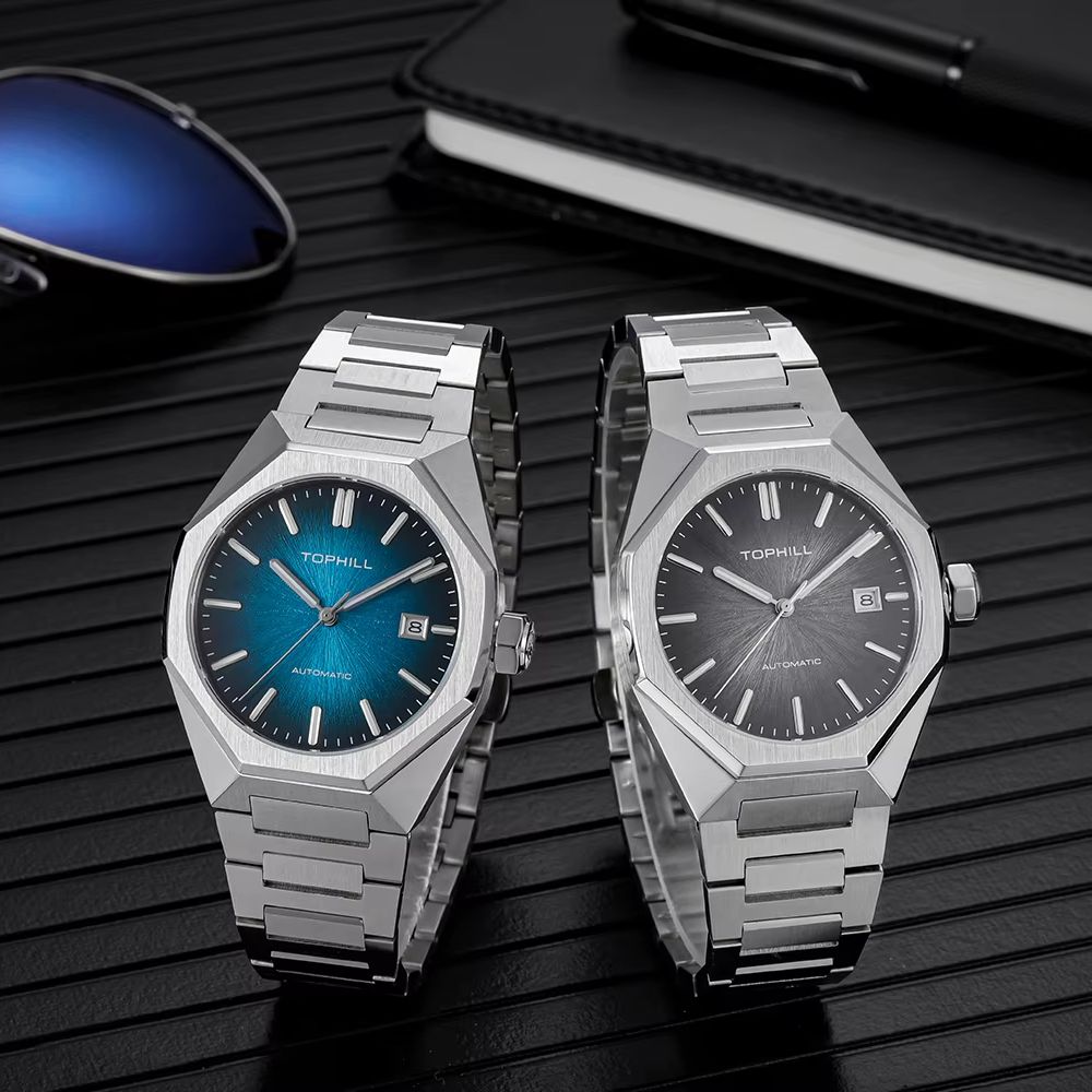 TOPHILL 39mm Miyota 8215 기계식 시 - Butterfly Clasp Deployant 리뷰 및 가격