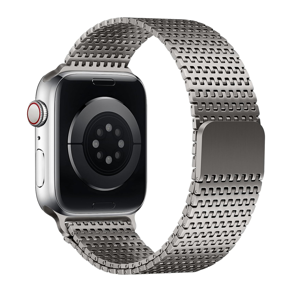 Apple Watch 밴드 용 티타늄 루프 스트랩 46 - Milanese Loop Magnetic 리뷰 및 가격