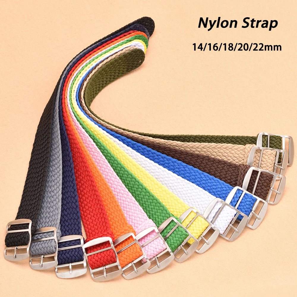 짠 나일론 시계 스트랩 14mm 16mm 18mm 20 - Perlon Strap Woven 리뷰 및 가격