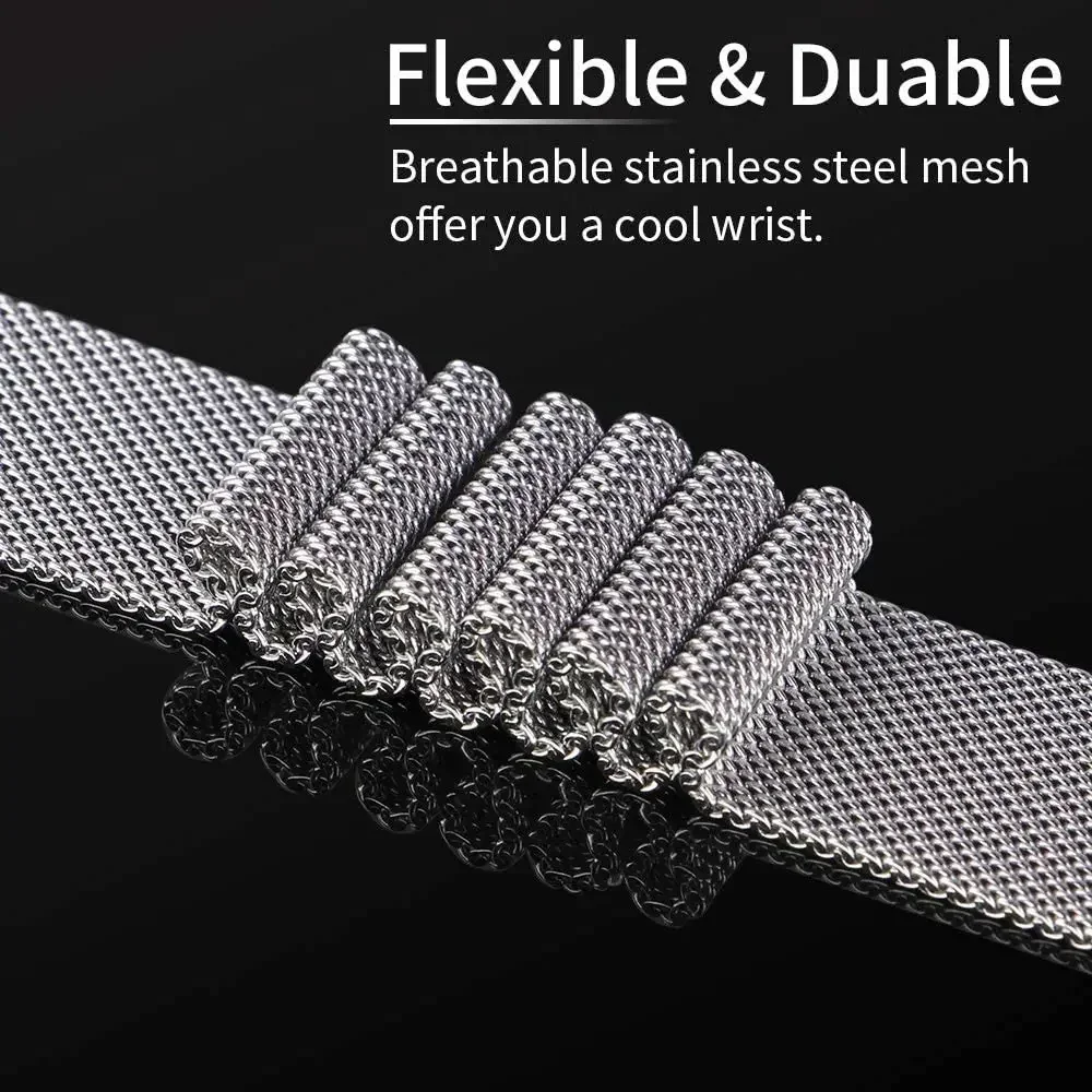 삼성 갤럭시 워치용 공식 노갭 인터페이스 스트랩, 메탈 - Milanese Loop Magnetic 리뷰 및 가격