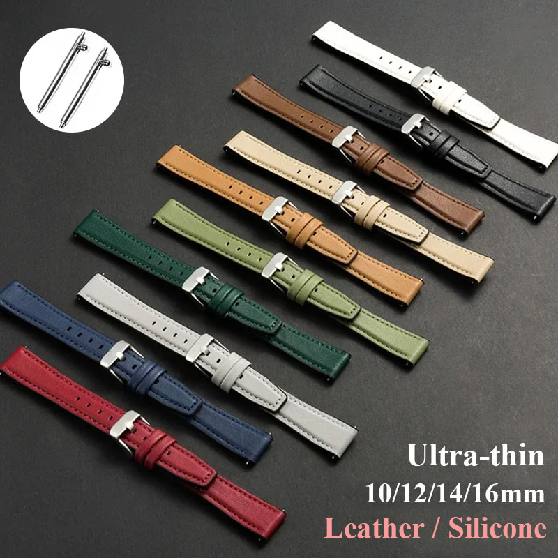 초박형 가죽 시계 밴드 실리콘 손목 벨트 부드러운 가죽 - Suede Strap Watch 리뷰 및 가격