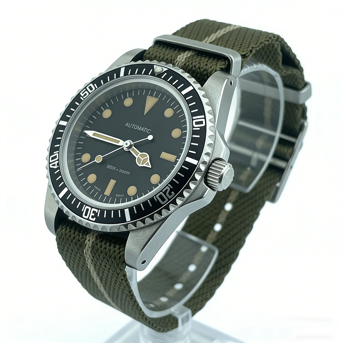 39.5mm 다이버 레트로 시계 사파이어 글래스 밀서브 - Tropic Strap Vintage 리뷰 및 가격