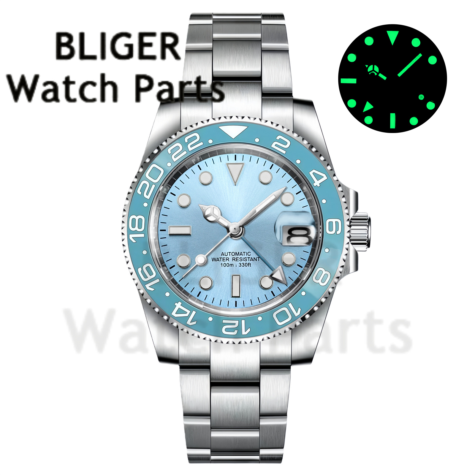 커스텀 패션 GMT 40mm 남성용 NH34 기계식 손 - Stainless Bracelet Diver 리뷰 및 가격