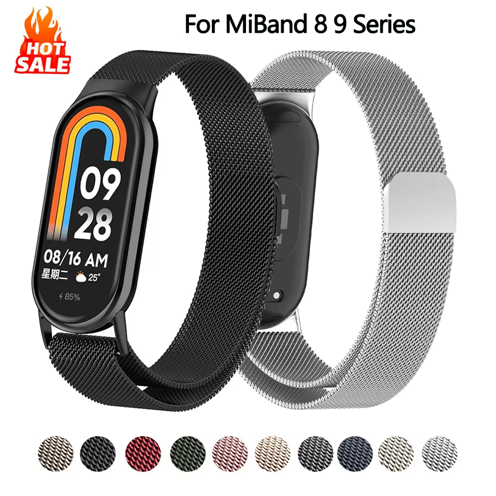 샤오미 밴드 10 스트랩 미 밴드 9 미 밴드 8 액세 - Milanese Loop Magnetic 리뷰 및 가격